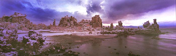 Fine Art Panoramic Landscape Photography After the Winter Storm, South Tufas, Mono Lake, Eastern Sierra
